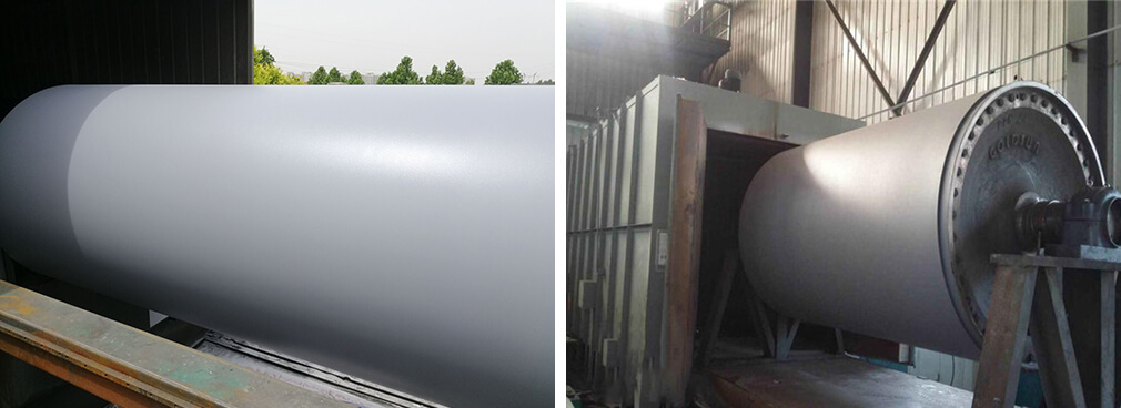 青岛某纸业公司烘缸喷涂