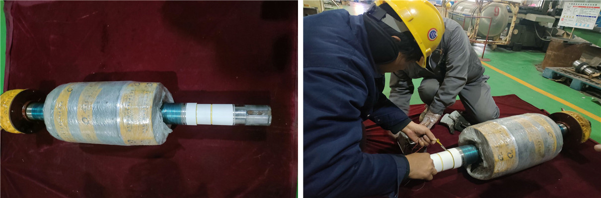 电机转子轴承座表面等离子喷涂绝缘陶瓷涂层